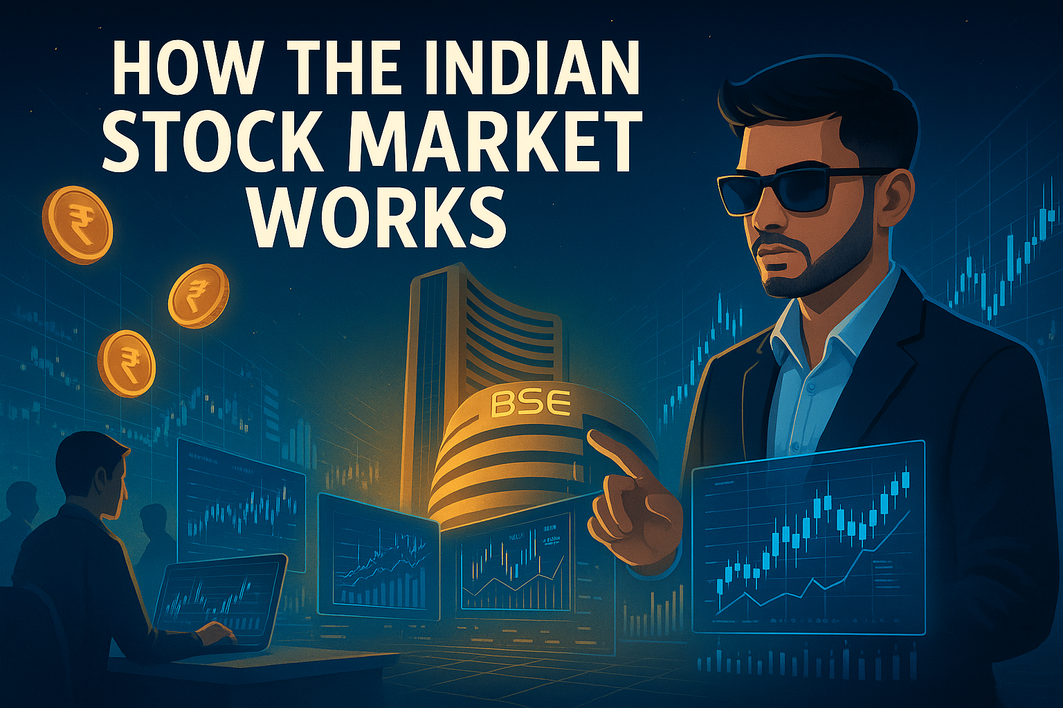 📊 “How the Indian Stock Market Works: A Step-by-Step Guide for Beginners”
