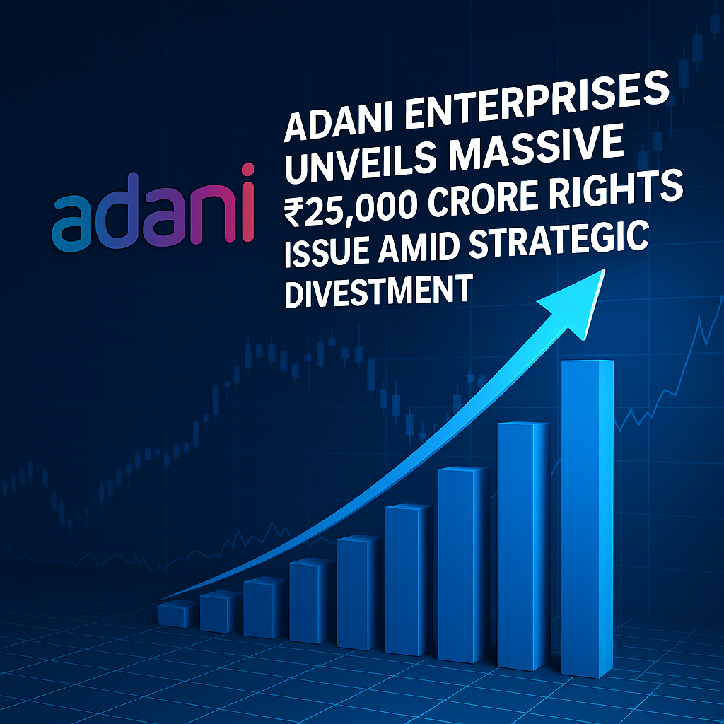 Adani Enterprises Announces ₹25,000 Crore Rights Issue — A Bold Bet on Growth and Deleveraging