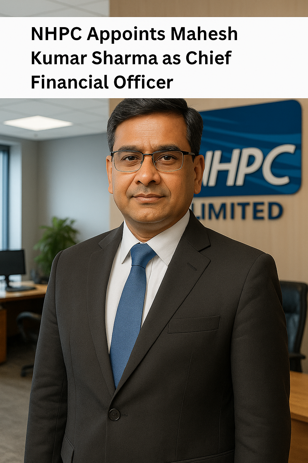NHPC Appoints Mahesh Kumar Sharma as Chief Financial Officer — A Strategic Leadership Move in India’s Power Sector